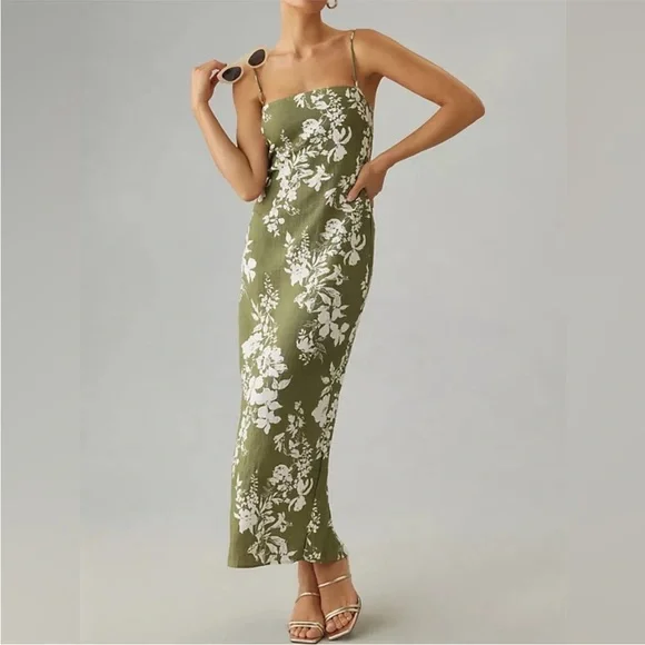 Reformation Linen Frankie Midi Dress - Picture 6 of 13